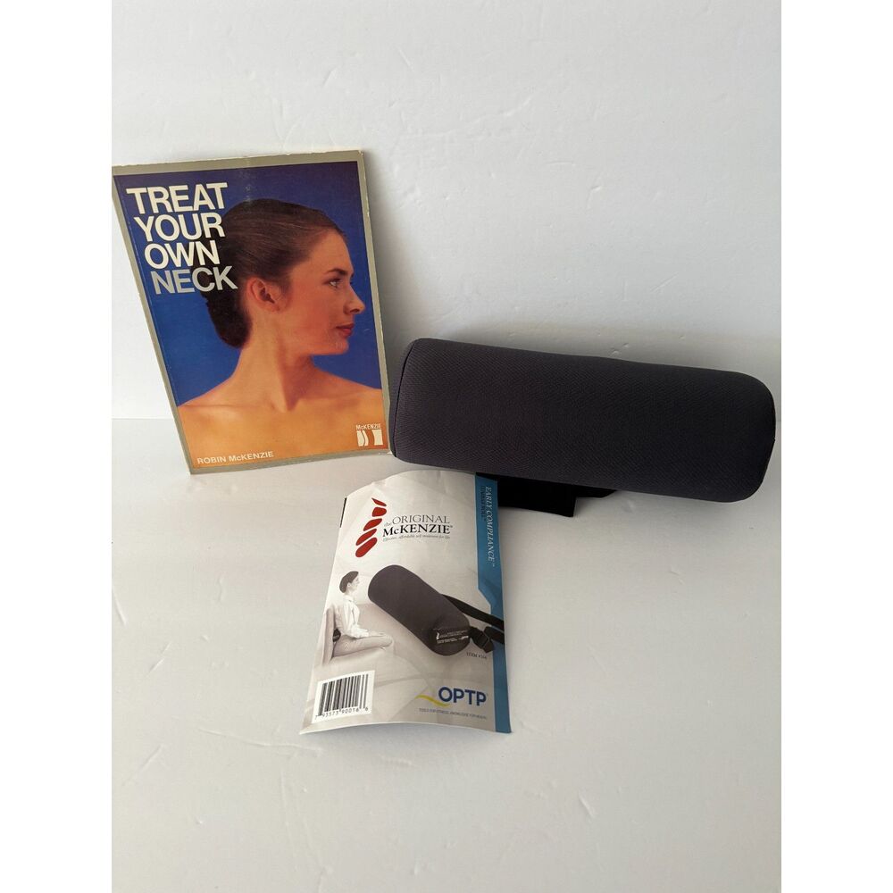 The Original McKenzie Early Compliance Lumbar Roll and 1983 McKenzie Neck Book